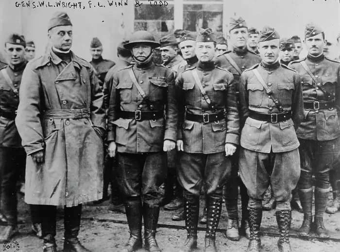 Framed Print : Gens. W.L. Wright, F.L. Winn & Todd, 11 Nov 1918. Creator: Bain News Service Framed Print : Gens. W.L. Wright, F.L. Winn & Todd, 11 Nov 1918. Creator: Bain News Service