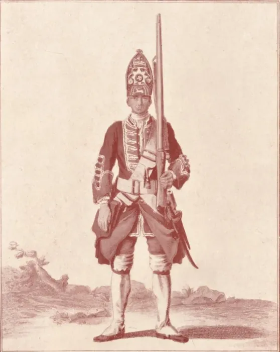 Framed Print : Gentleman, the 7th (Royal Fusiliers) 1742, 1742 (1909) Framed Print : Gentleman, the 7th (Royal Fusiliers) 1742, 1742 (1909)