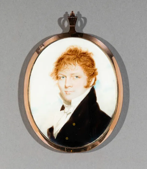 Framed Print : A Gentleman, c. 1810 / 20. Creator: Benjamin Trott Framed Print : A Gentleman, c. 1810 / 20. Creator: Benjamin Trott