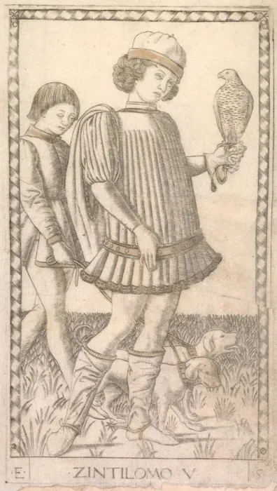 Framed Print : Gentleman (from the Tarocchi series E: Conditions of Man, #5), c Framed Print : Gentleman (from the Tarocchi series E: Conditions of Man, #5), c