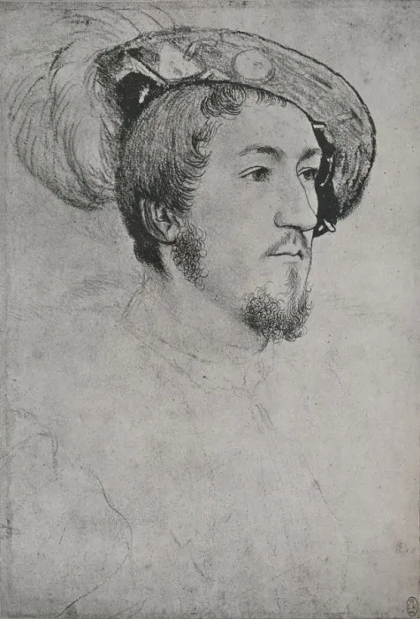 Framed Print : A Gentleman: Unknown, c1532-1543 (1945). Artist: Hans Holbein the Younger Framed Print : A Gentleman: Unknown, c1532-1543 (1945). Artist: Hans Holbein the Younger