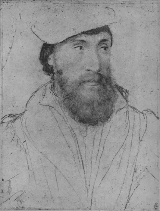 Framed Print : A Gentleman: Unknown, c1532-1543 (1945). Artist: Hans Holbein the Younger Framed Print : A Gentleman: Unknown, c1532-1543 (1945). Artist: Hans Holbein the Younger