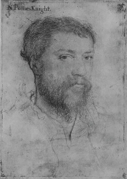 Framed Print : A Gentleman: Unknown (Not by Holbein), c16th century (1945)