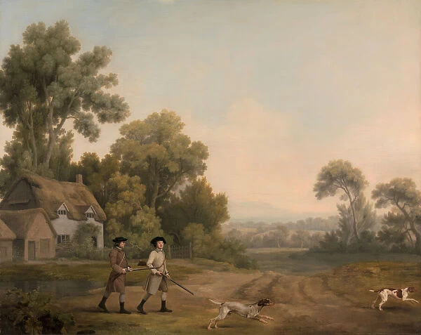 Two Gentlemen Going a Shooting; Two Gentlemen out Shooting, 1768. Creator: George Stubbs