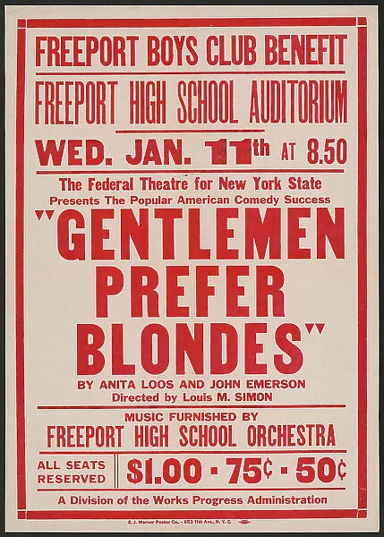 Gentlemen Prefer Blondes, [193-]. Creator: Unknown