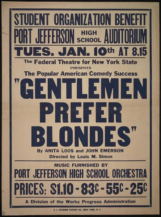 Framed Print : Gentlemen Prefer Blondes, Roslyn, NY, 1938. Creator: Unknown Framed Print : Gentlemen Prefer Blondes, Roslyn, NY, 1938. Creator: Unknown