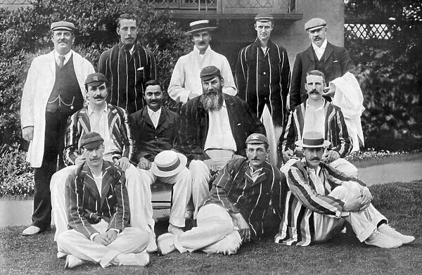 Gentlemen XI for the fixture vs Players at Lords Cricket Ground, London, 1899. Artist: WA Rouch
