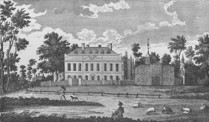 Framed Print : A Gentlemens Seat on Stockwell Common, 1792, (1912) Framed Print : A Gentlemens Seat on Stockwell Common, 1792, (1912)