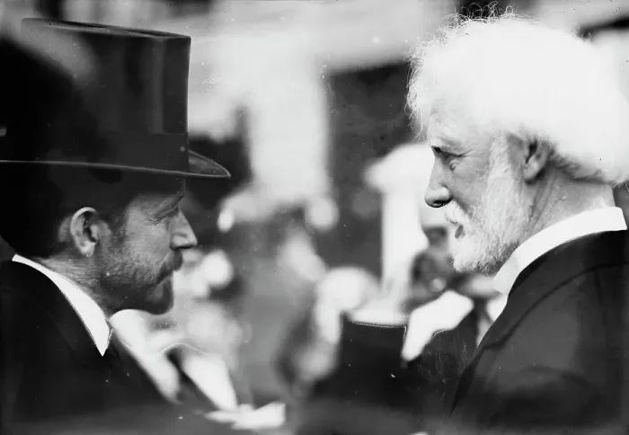 Framed Print : Geo. McAneny [and] Judge Goff, 1914. Creator: Bain News Service