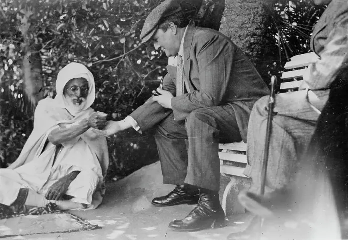 Framed Print : Geo. Tyler in Morocco, between c1910 and c1915. Creator: Bain News Service Framed Print : Geo. Tyler in Morocco, between c1910 and c1915. Creator: Bain News Service