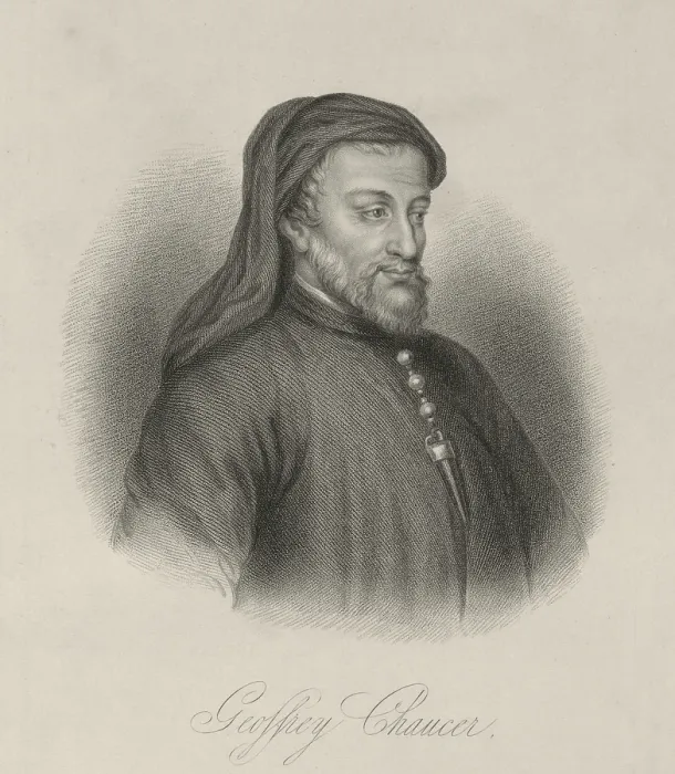 Framed Print : Geoffrey Chaucer, c1380-c1400, (1834-1837). Creator: Samuel Freeman Framed Print : Geoffrey Chaucer, c1380-c1400, (1834-1837). Creator: Samuel Freeman