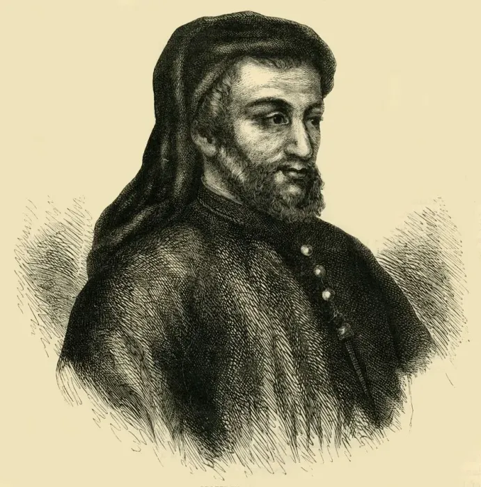 Framed Print : Geoffrey Chaucer, (c1878). Creator: Unknown Framed Print : Geoffrey Chaucer, (c1878). Creator: Unknown