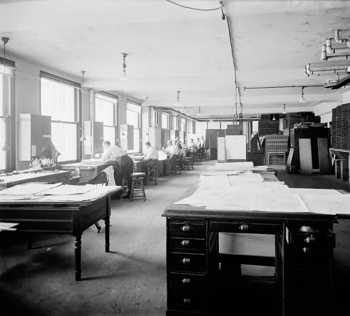 Framed Print : Geological Survey art room, between 1910 and 1920. Creator: Harris & Ewing. Geological Survey art room, between 1910 and 1920. Creator: Harris & Ewing Framed Print : Geological Survey art room, between 1910 and 1920. Creator: Harris & Ewing. Geological Survey art room, between 1910 and 1920. Creator: Harris & Ewing