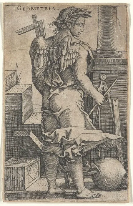 Framed Print : Geometry, from the episode The Seven Liberal Arts, 1530-1540. Creator: Beham, Hans Sebald (1500-1550). Geometry, from the episode The Seven Liberal Arts, 1530-1540. Creator: Beham, Hans Sebald (1500-1550) Framed Print : Geometry, from the episode The Seven Liberal Arts, 1530-1540. Creator: Beham, Hans Sebald (1500-1550). Geometry, from the episode The Seven Liberal Arts, 1530-1540. Creator: Beham, Hans Sebald (1500-1550)