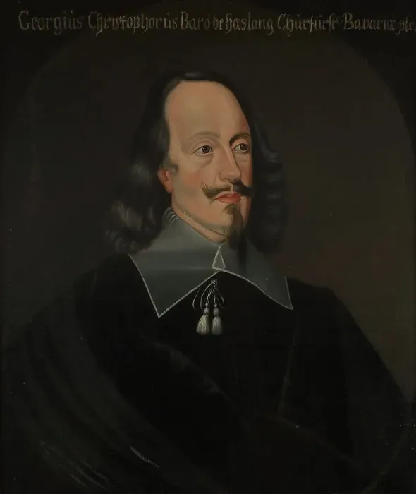 Framed Print : Georg Christopher von Halsang, c17th century. Creator: Anon Framed Print : Georg Christopher von Halsang, c17th century. Creator: Anon
