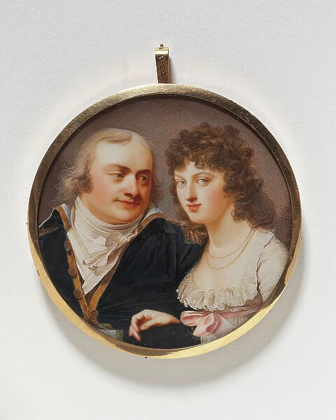 Georg J. Skjöldebrand, colonel, his sister Maria Elisabeth, late 18th-mid-19th century. Creator: Giovanni Domenico Bossi