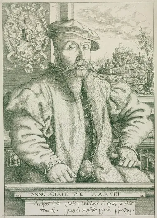 Framed Print : Georg Roggenbach, 1554. Creator: Hans Sebald Lautensack Framed Print : Georg Roggenbach, 1554. Creator: Hans Sebald Lautensack