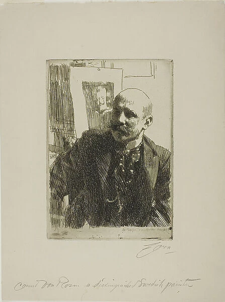 Georg von Rosen, 1893. Creator: Anders Leonard Zorn