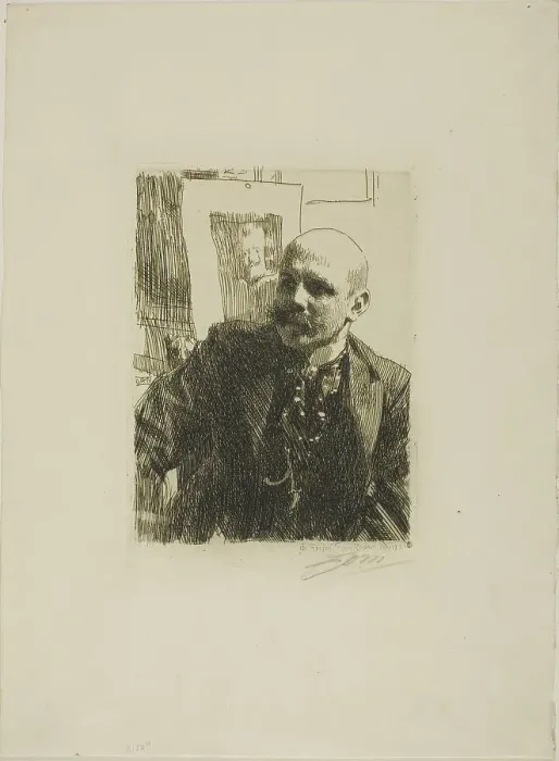 Framed Print : Georg von Rosen, 1893. Creator: Anders Leonard Zorn Framed Print : Georg von Rosen, 1893. Creator: Anders Leonard Zorn