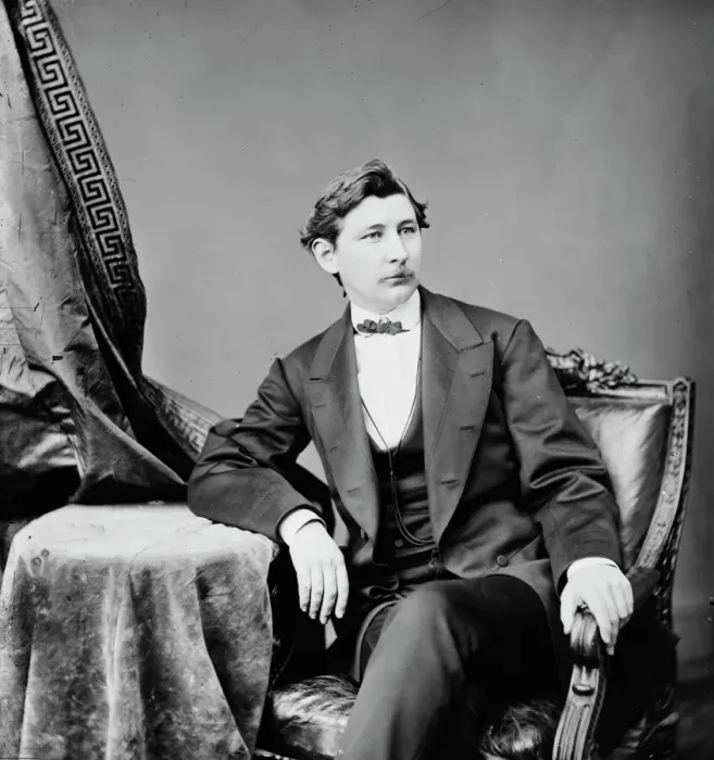 Framed Print : George Alfred Townsend, between 1860 and 1875. Creator: Mathew Brady