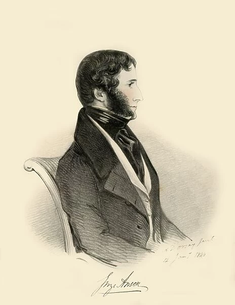 George Anson, 1840. Creator: Richard James Lane