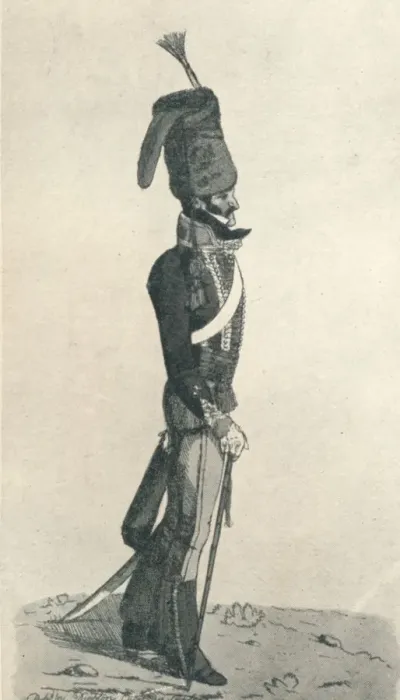 Framed Print : George Augustus Quentin ( An officer of the 10th, or Prince of Waless Hussars, taken from life ), Artist: Robert Dighton