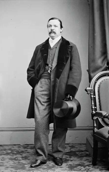 Framed Print : George Augustus Sala, between 1855 and 1865. Creator: Unknown Framed Print : George Augustus Sala, between 1855 and 1865. Creator: Unknown