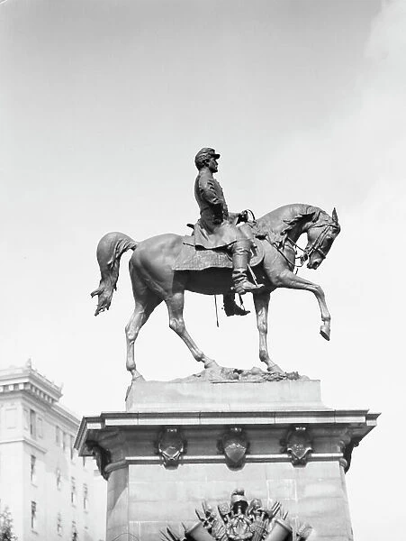 George B. McClellan - Equestrian statues in Washington, D.C. between 1911 and 1942. Creator: Arnold Genthe