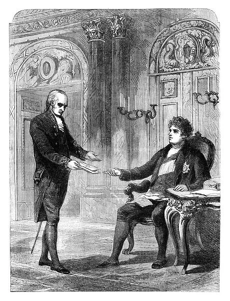 George Canning (1770-1827) receiving his appointment to become Prime Minster, 1827 (c1895)