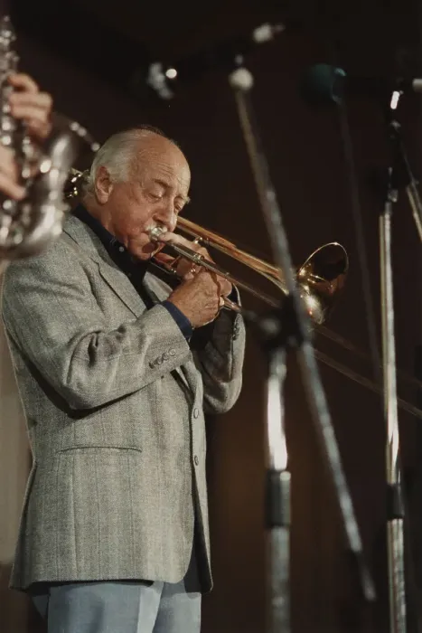 Framed Print : George Chisholm, Edinburgh Jazz Festival, 1986. Creator: Brian Foskett Framed Print : George Chisholm, Edinburgh Jazz Festival, 1986. Creator: Brian Foskett