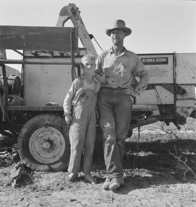 Framed Print : George Cleaver, new farmer, has five boys, Malheur County, Oregon, 1939. Creator: Dorothea Lange Framed Print : George Cleaver, new farmer, has five boys, Malheur County, Oregon, 1939. Creator: Dorothea Lange