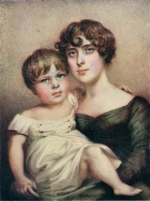 Framed Print : George Dacres Patterson & his mother, Eleanor Dacres Patterson, 1815. (1911) Framed Print : George Dacres Patterson & his mother, Eleanor Dacres Patterson, 1815. (1911)