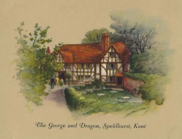 Framed Print : The George and Dragon, Speldhurst, Kent, 1939 Framed Print : The George and Dragon, Speldhurst, Kent, 1939