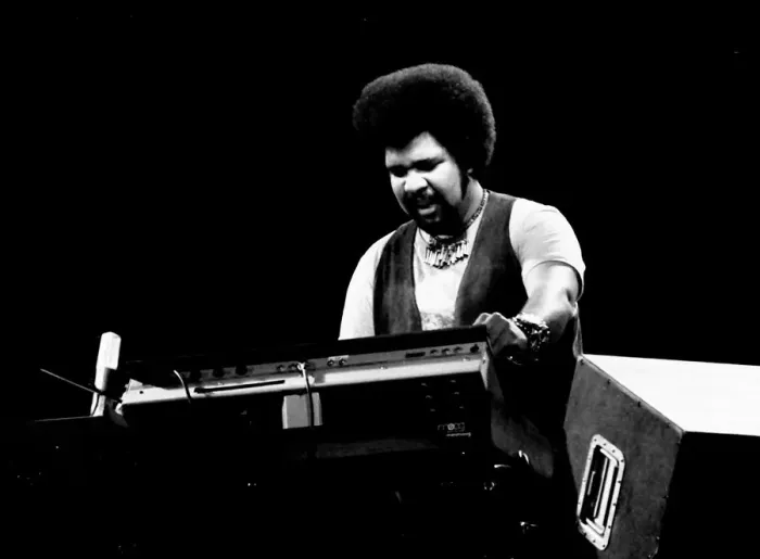 Framed Print : George Duke, London, 1976. Artist: Brian O Connor Framed Print : George Duke, London, 1976. Artist: Brian O Connor