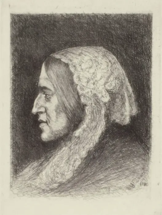 Framed Print : George Eliot, 1890. Creator: John Sloan Framed Print : George Eliot, 1890. Creator: John Sloan