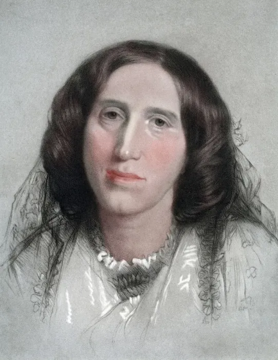 Framed Print : George Eliot, English novelist, 19th century. Artist: G Sidney Hunt Framed Print : George Eliot, English novelist, 19th century. Artist: G Sidney Hunt