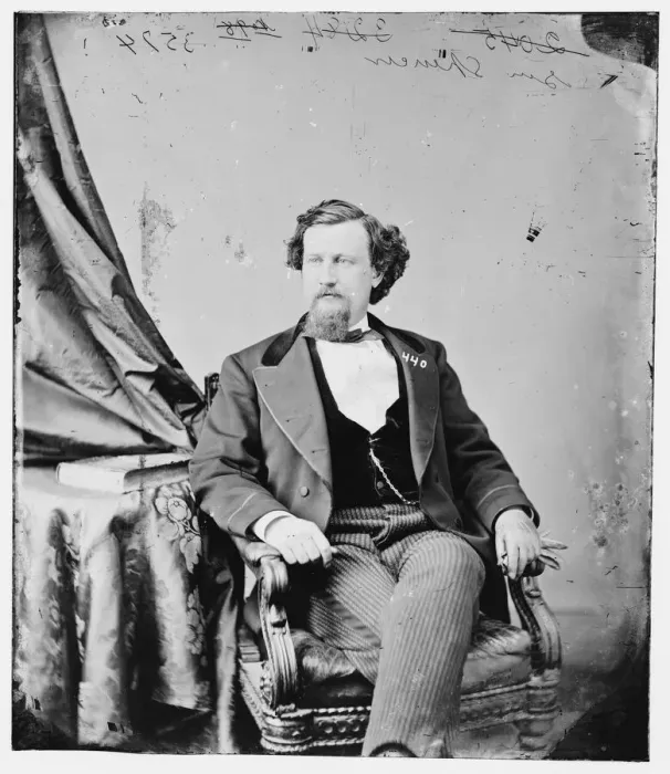 Framed Print : George Eliphaz Spencer of Alabama, between 1860 and 1875. Creator: Unknown Framed Print : George Eliphaz Spencer of Alabama, between 1860 and 1875. Creator: Unknown