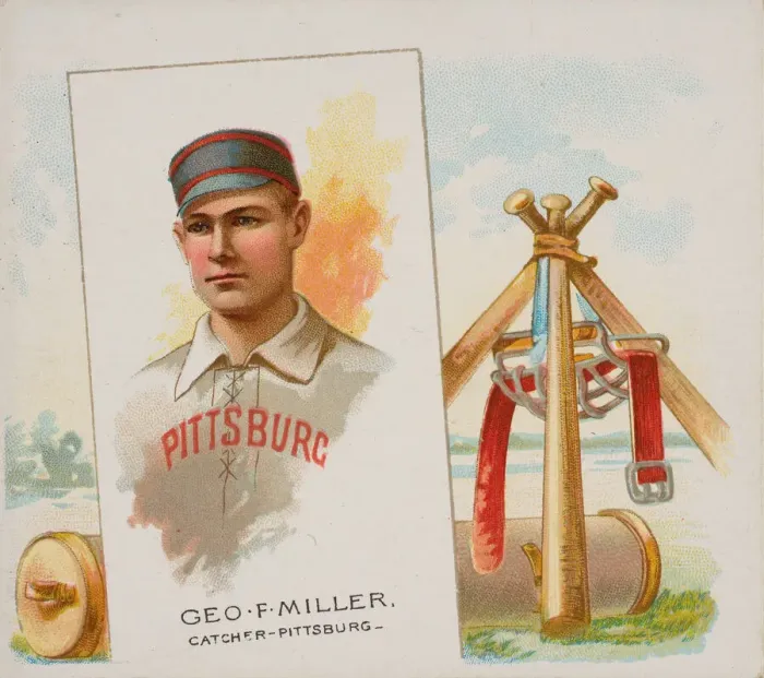 Framed Print : George F. Miller, Catcher, Pittsburgh, from Worlds Champions Framed Print : George F. Miller, Catcher, Pittsburgh, from Worlds Champions