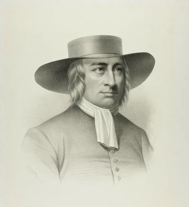 Framed Print : George Fox, c.1858. Creator: Leopold Grozelier Framed Print : George Fox, c.1858. Creator: Leopold Grozelier