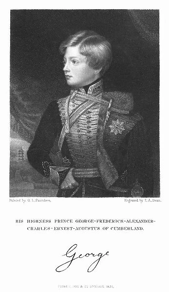 George Frederick Alexander Charles Ernest Augustus of Cumberland, 1831. Artist: TA Dean