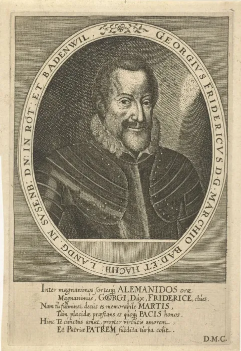 Framed Print : George Frederick of Baden-Durlach (1573-1638), c. 1610. Artist: Custos, Dominicus (1560-1612) Framed Print : George Frederick of Baden-Durlach (1573-1638), c. 1610. Artist: Custos, Dominicus (1560-1612)