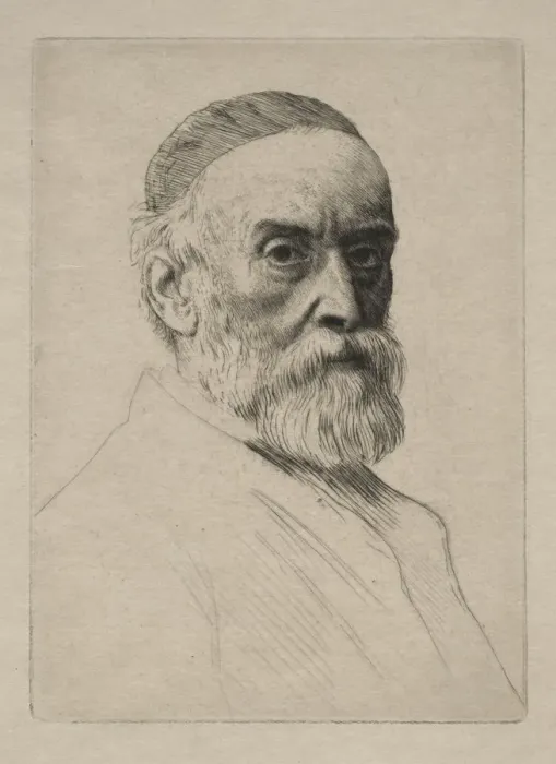 Framed Print : George Frederick Watts. Creator: Alphonse Legros (French, 1837-1911) Framed Print : George Frederick Watts. Creator: Alphonse Legros (French, 1837-1911)
