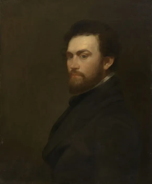 Framed Print : George Fuller Self-Portrait, before 1860. Creator: George Fuller Framed Print : George Fuller Self-Portrait, before 1860. Creator: George Fuller
