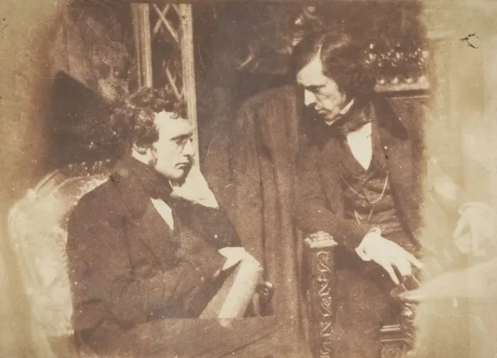 Framed Print : George Gilfillan and Samuel Brown, 1843-47. Creators: David Octavius Hill, Robert Adamson Framed Print : George Gilfillan and Samuel Brown, 1843-47. Creators: David Octavius Hill, Robert Adamson
