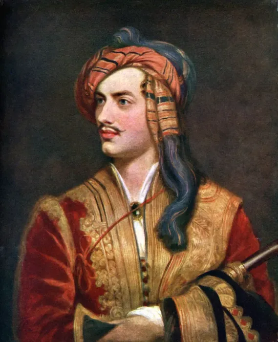 Framed Print : George Gordon, Sixth Baron Byron, (1923). Artist: WA Mansell & Co Framed Print : George Gordon, Sixth Baron Byron, (1923). Artist: WA Mansell & Co