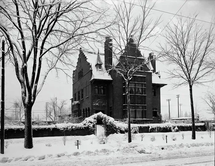 Framed Print : George Gough Booth residence, Detroit, Mich. between 1900 and 1905. Creator: Unknown Framed Print : George Gough Booth residence, Detroit, Mich. between 1900 and 1905. Creator: Unknown