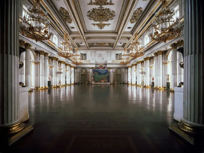 Framed Print : The George Hall (Great Throne Hall) in the Winter Palace, 1837-1842. Artist: Giacomo Antonio Domenico Quarenghi Framed Print : The George Hall (Great Throne Hall) in the Winter Palace, 1837-1842. Artist: Giacomo Antonio Domenico Quarenghi