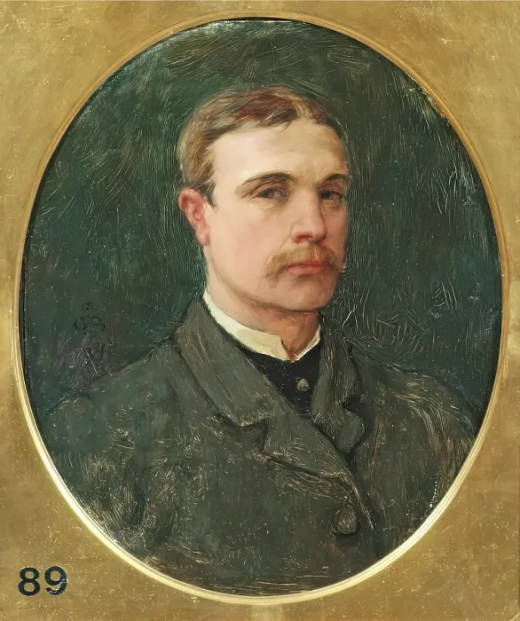 Framed Print : George Henry Boughton, Self Portrait, 1884. Creator: George Henry Boughton Framed Print : George Henry Boughton, Self Portrait, 1884. Creator: George Henry Boughton