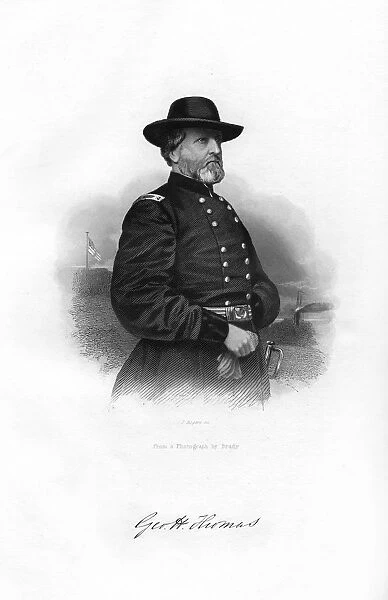 George Henry Thomas, Union general, 1862-1867. Artist: J Rogers