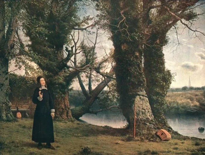 Framed Print : George Herbert at Bemerton, Salisbury, 1860, (c1902). Creator: Unknown Framed Print : George Herbert at Bemerton, Salisbury, 1860, (c1902). Creator: Unknown